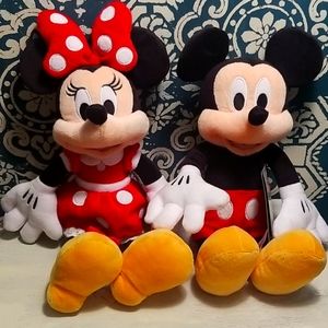 Bundle of Minnie & Mickey 12 " Dolls